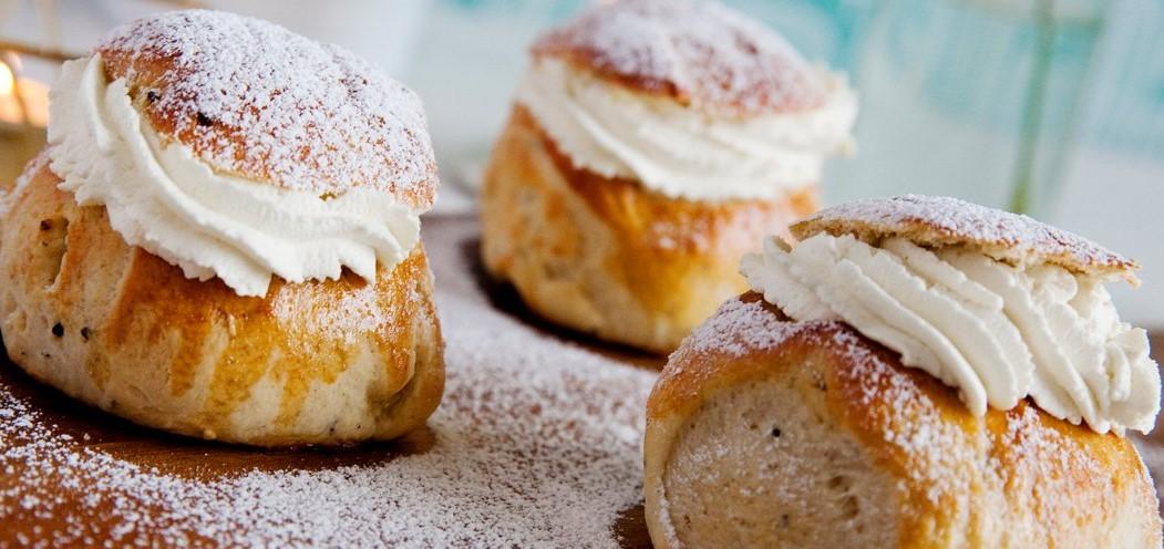Булочки Semla - вариант сервировки