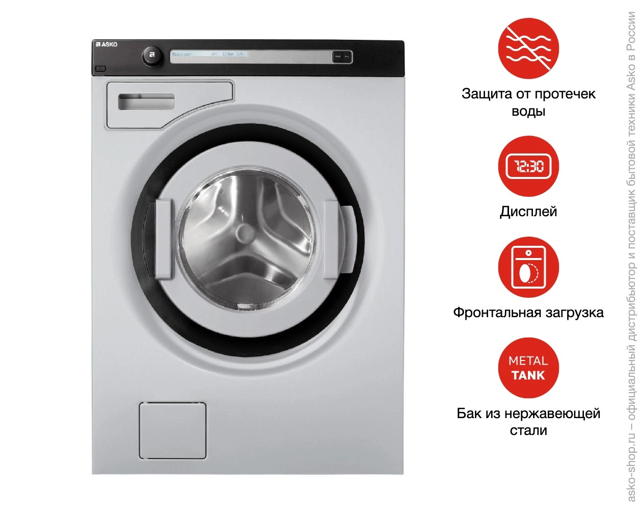 Профессиональная стиральная машина Asko WMC844 V G фото 6