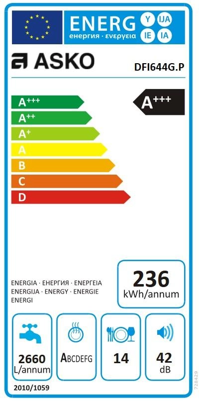 Встраиваемая посудомоечная машина Asko DFI 644G.P фото 7