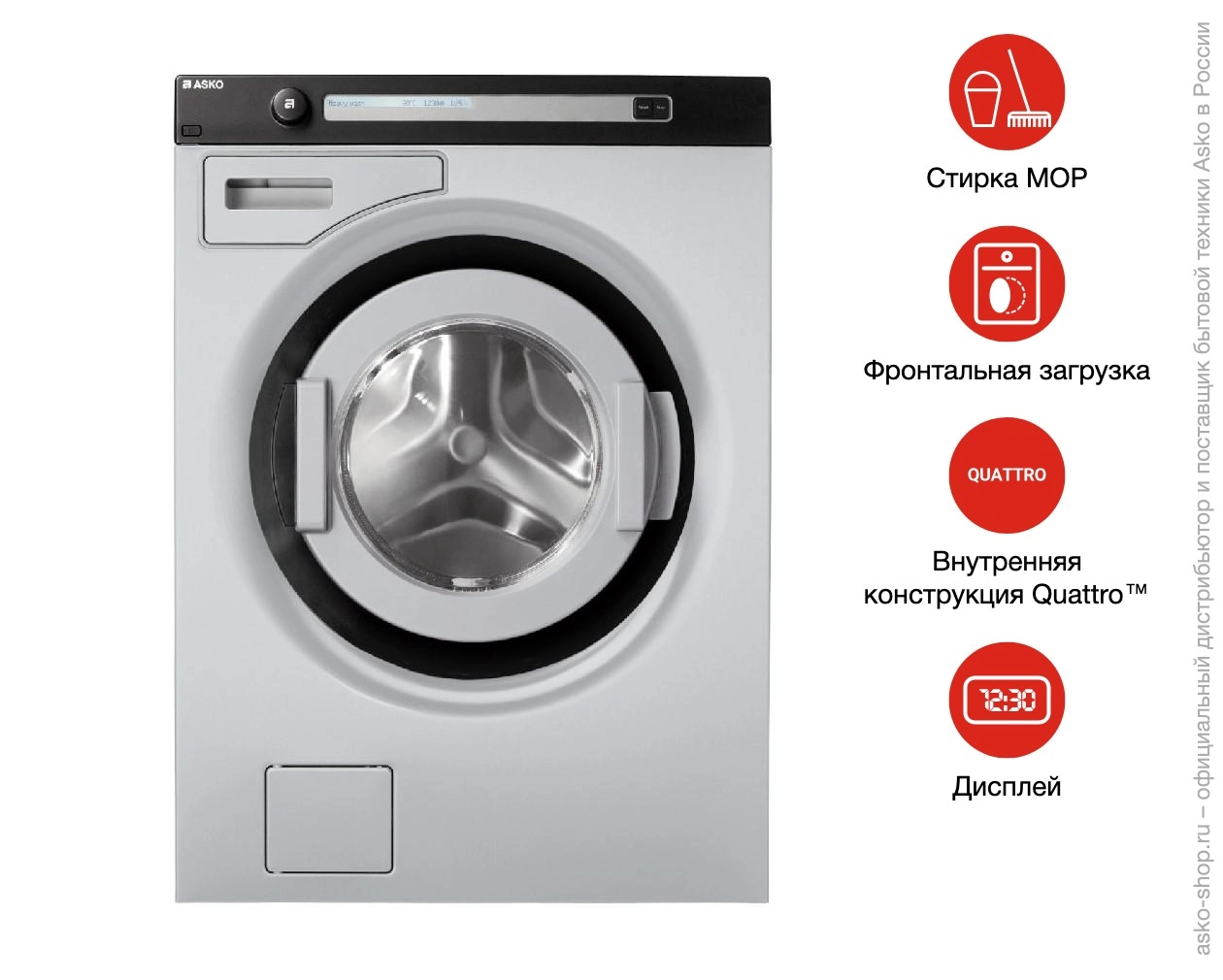 Профессиональная стиральная машина Asko WMC844 P G фото 6