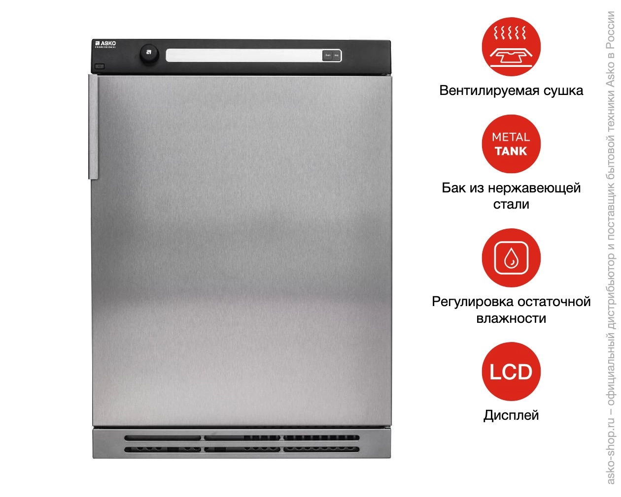 Профессиональная сушильная машина Asko TDC145VS фото 6
