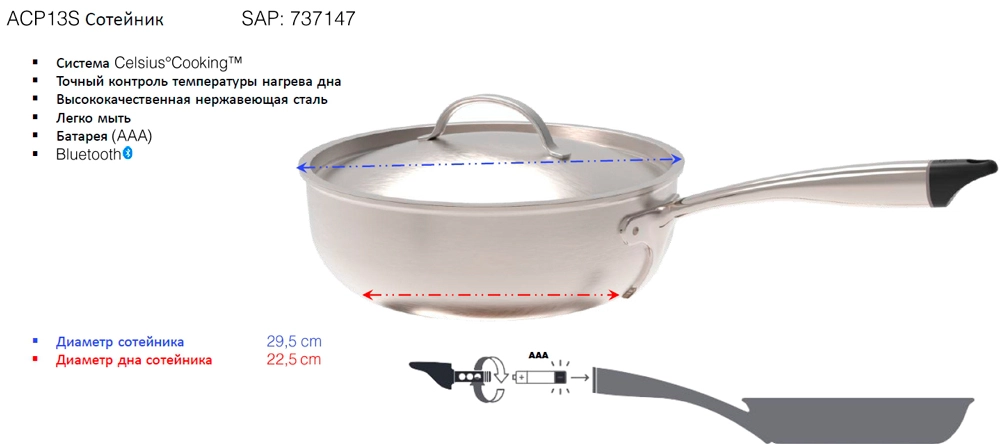 Сотейник Celsius Cooking Asko ACP13S фото 7