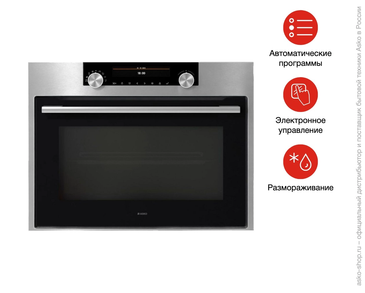 Встраиваемая микроволновая печь Asko OM8487S фото 8