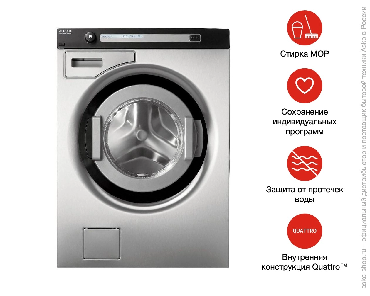 Профессиональная стиральная машина Asko WMC947PS фото 8
