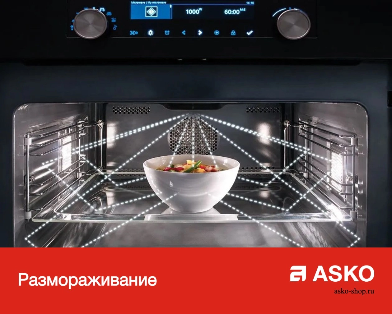 Встраиваемая микроволновая печь Asko OM8464A1 фото 12