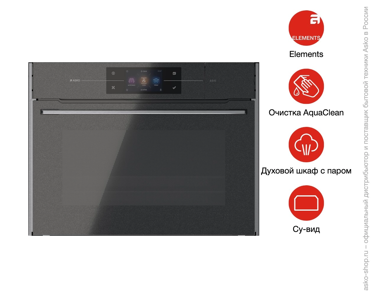 Компактный духовой шкаф Asko OCSM8478G фото 10