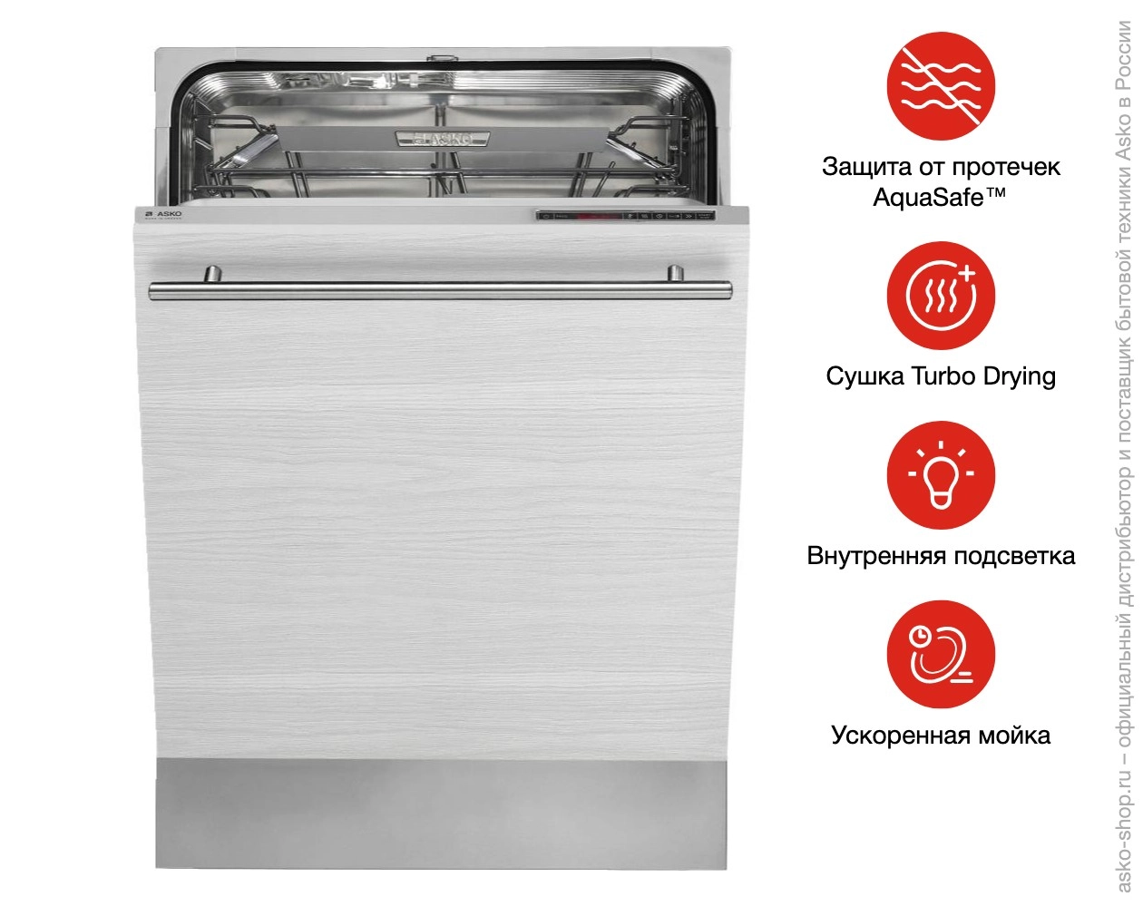 Встраиваемая посудомоечная машина Asko D5554 XL фото 10