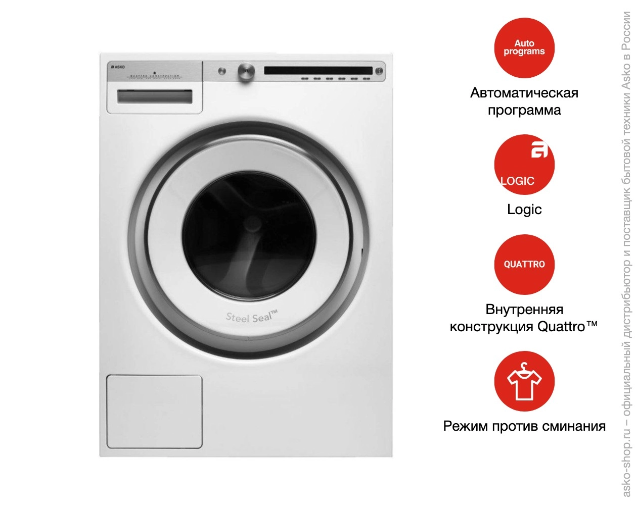 Стиральная машина Asko W4096R.W/1 фото 13