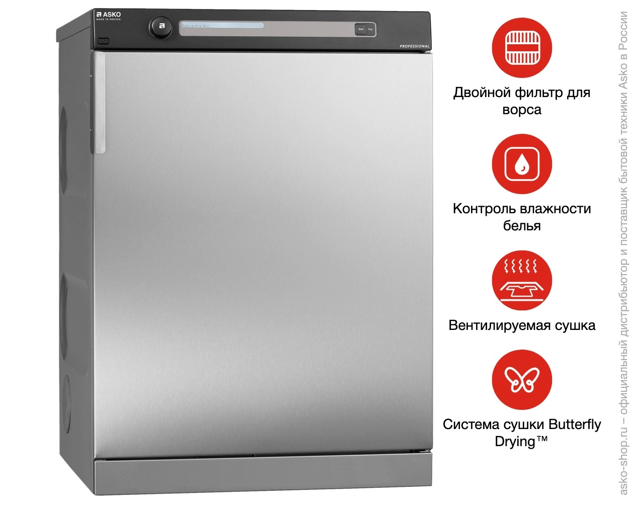 Профессиональная сушильная машина Asko TDC145V фото 7