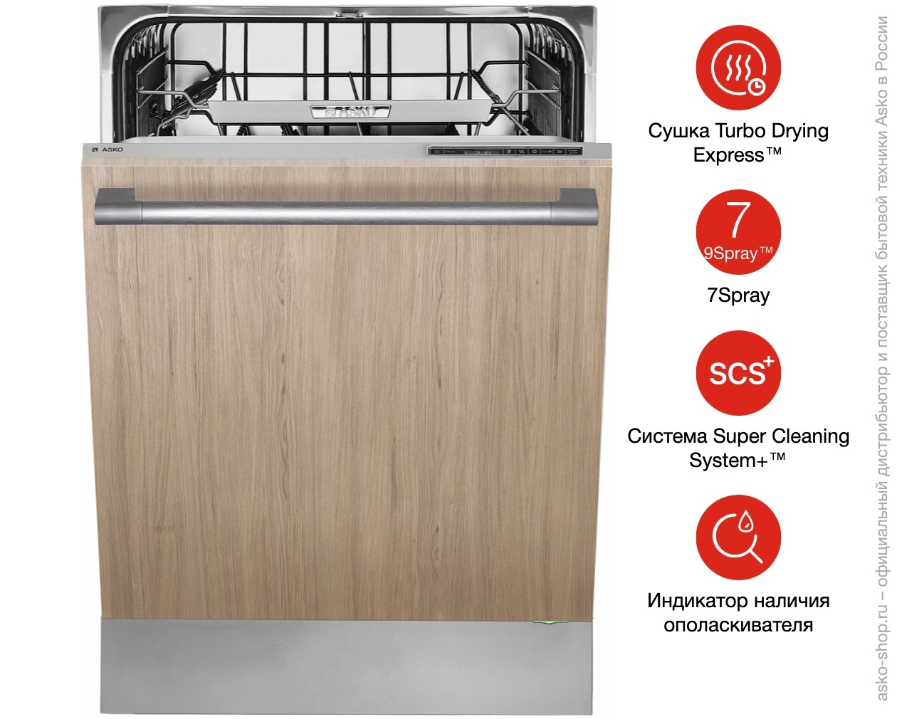 Встраиваемая посудомоечная машина Asko D5546 XL фото 8