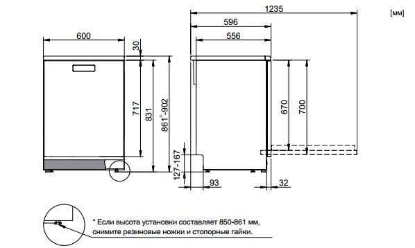 Посудомоечная машина  Аско D5436 S фото 9