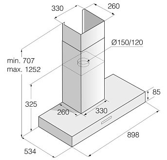 Вытяжка Asko CW4930G фото 6