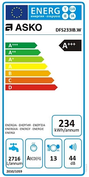 Посудомоечная машина Asko DFS233IB.W фото 5