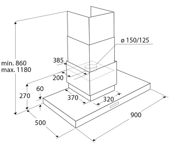 Вытяжка Asko CW4939S фото 6
